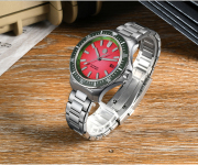 2025 New 40mm Upgraded Version H Links Bracelet Original Design Dive Watch SN0118-G-B San Martin New 40mm BB Diver Watch Classic Mens Watches NH35 Automatic Mechanical Sapphire Wine Red Ceramic Bezel Waterproof watch san martin watches,NH34 movement watch,San Martin SN0109-G-GMT,dive watches