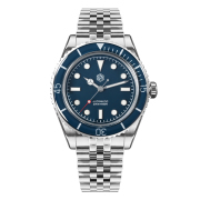 *Flash Sale* San Martin New 40mm Vintage Luxury Men Dive Watch Sapphire Bezel J-type Bracelet SN0133-G