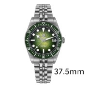 San Martin New 37.5mm Miyota 9015 Enamel Sunburst Jianzhan Textured Dial Watch SN0148-GX