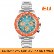 EU San Martin 40mm Diver Chronograph Watch Peacock SL-4801 Automatic Movement Luxury Men Mechanical Wristwatch SN0118-G-JS San Martin New 40mm BB Diver Watch Classic Mens Watches NH35 Automatic Mechanical Sapphire Wine Red Ceramic Bezel Waterproof watch san martin watches,NH34 movement watch,San Martin SN0109-G-GMT,dive watches