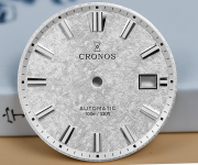 Cronos Men Watch 39mm Automatic Miyota 9015 Movement Wristwatches White Dial Birch Pattern 10 ATM L6040M Cronos Men Watch 39mm Automatic Miyota 9015 Movement Wristwatches White Dial Birch Pattern 10 ATM L6040M