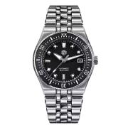 San Martin 40mm Enamel Spiral Dial Integrated Bracelet Men Diver Watch Miyota 9015 Automatic Mechanical Waterproof 200m SN0148