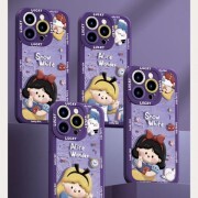 DC2303161 Apple 14 phone case New iPhone13promax Cute Princess 14pro Lambskin iP12 lens All-inclusive 11 Upscale female model xr Soft plus creative Anti-fall xs case applicable