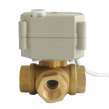 DN15 Electric MIXING valve T type or L type, DC5V Electric ON/OFF valve with 3-way  brass valve body for cold/hot water mixing?dn15 electric mixing valve|dc5v electric 3-way brass valve?dn15 electric mixing valve,dc5v electric valve with 3-way,dc5v electric 3-way brass valve,dn15 electric mixing valve suppliers,Electric Full bore valve,Automatic control valve,Auto control valve,Electric control valve,Mini electric valve