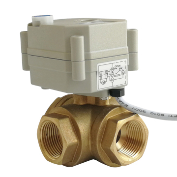 DN20 3 way Electric ball valve T type or L type, DC5V Electric open/clse valve with 3-way  brass valve body for fan coil?dn20 3 way electric ball valve|dc5v electric open close valve?dn20 3 way electric ball valve,dc5v electric open close valve,dc5v electric valve with 3-way brass valve,dn20 3 way electric ball valve suppliers,L type 3 way valve,T type electric valve,motorized ball valve,electric actuated ball valve,electric automate valve