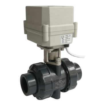 1" Motorized ball valve with 10Nm electric valve actuator, valve body is plastic material with NPT or BSP thread, 12 volt electric automated water valve with CE certification used for swimming pool?1" Motorized ball valve with 10Nm electric valve actuator?electric valve UPVC,DC12V ELECTRIC VALVE,DC24V ELECTRIC VALVE,ELECTRIC VLVE UPVC,Motorized electric valve,UPVC electric valve,1Inch pvc valve,DN25 electric valve PLASTIC