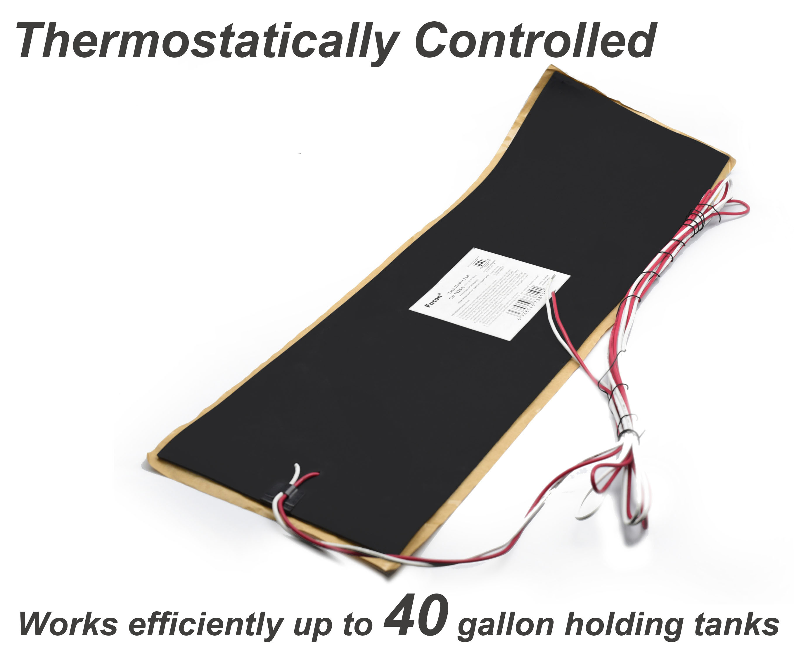 Facon 7 1/4"x25" Water Holding Tank Heater Pad for RV Motorhome Camper