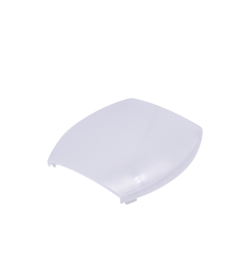 Clear plastic cover for RV accessories, designed to protect and secure components.