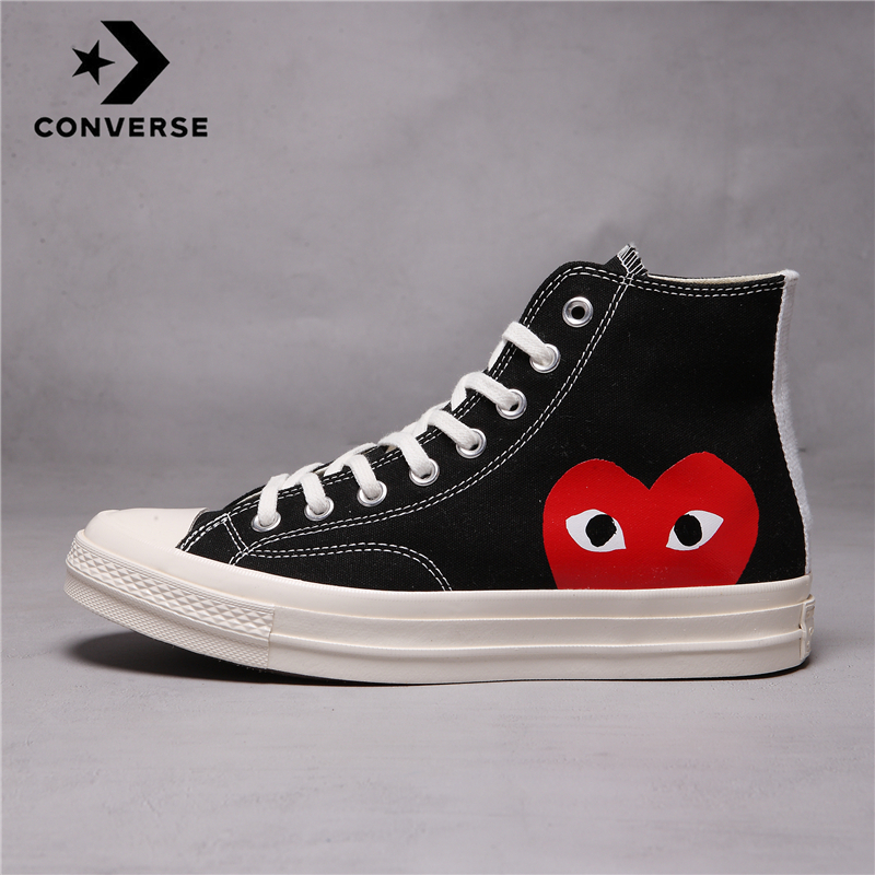 CONVERSETR-Zapatillas Chuck 70 Taylor para hombre y mujer, zapatos de lona originales unisex, alta CDG, color negro