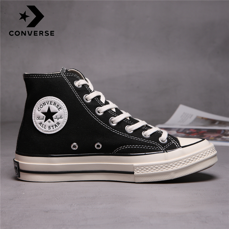 CONVERSETR-Zapatillas Chuck 70 Taylor para hombre y mujer, zapatos de lona originales unisex, alta CDG, color negro