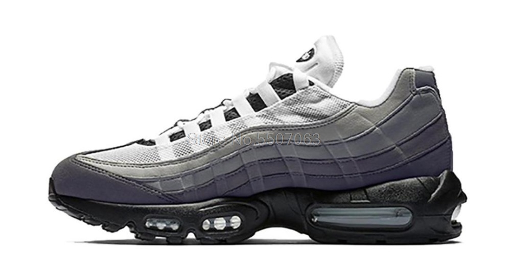 Air Max 95-Zapatillas de correr para hombre, calzado deportivo cómodo para correr al aire libre, color blanco plata