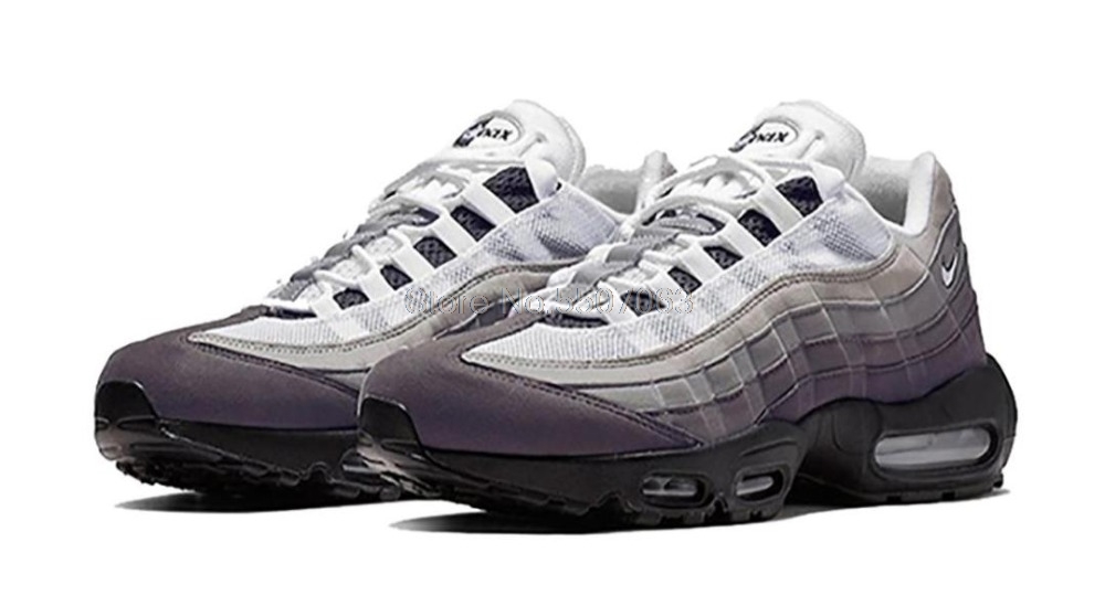 Air Max 95-Zapatillas de correr para hombre, calzado deportivo cómodo para correr al aire libre, color blanco plata