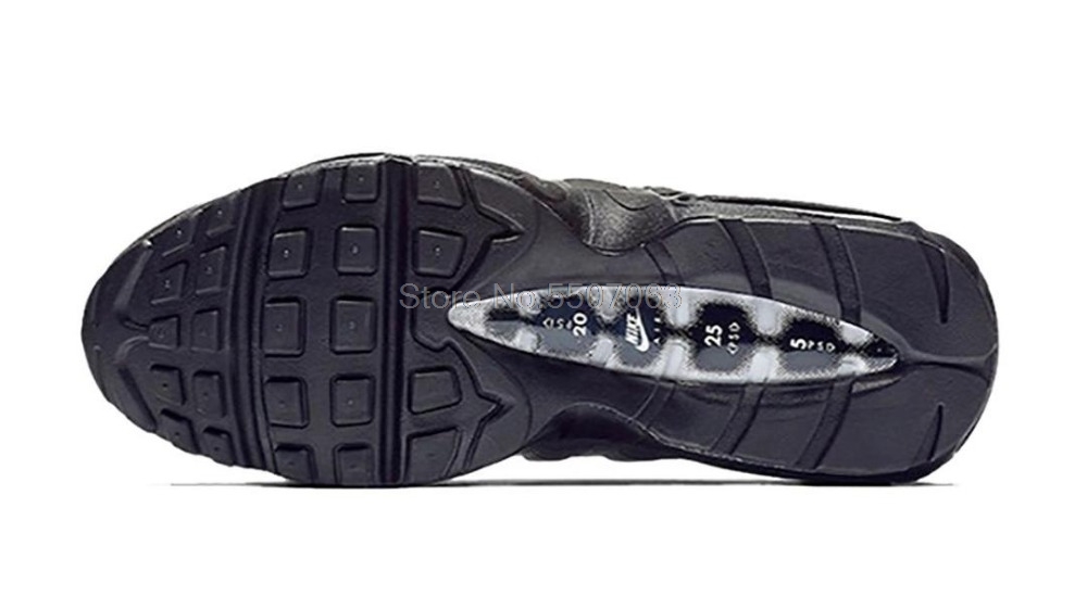 Air Max 95-Zapatillas de correr para hombre, calzado deportivo cómodo para correr al aire libre, color blanco plata
