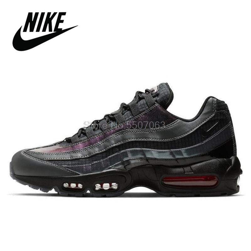 Air Max 95-Zapatillas de correr para hombre, calzado deportivo cómodo para correr al aire libre, color blanco plata