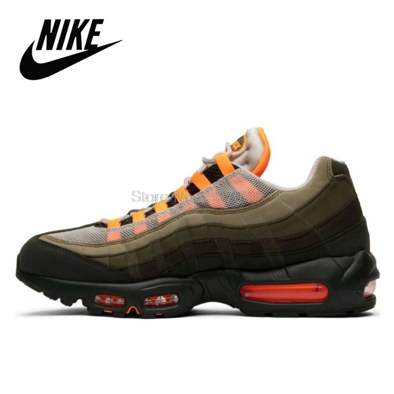 Air Max 95-Zapatillas de correr para hombre, calzado deportivo cómodo para correr al aire libre, color blanco plata