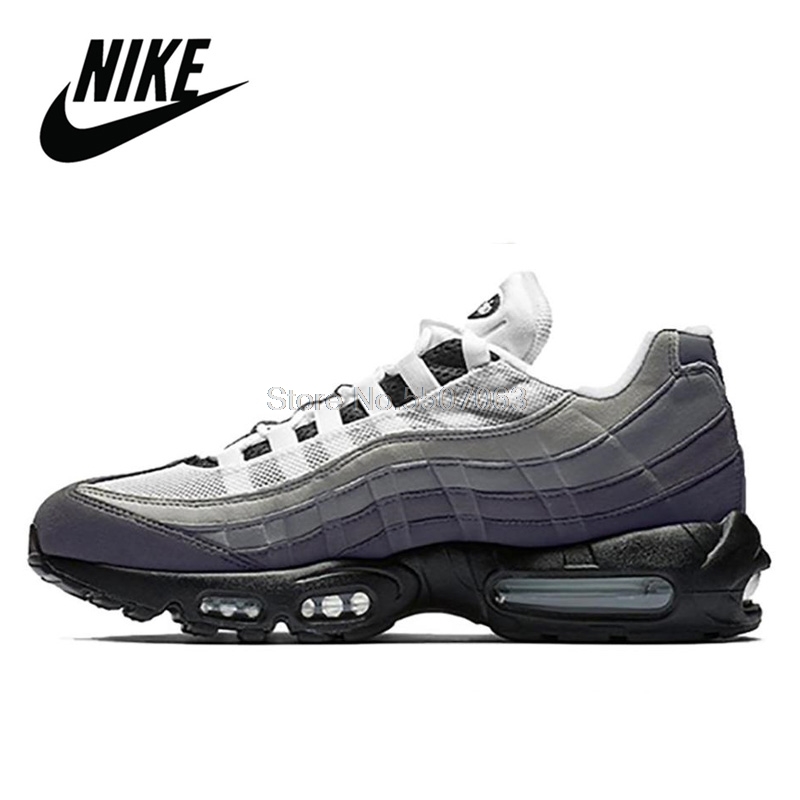 Air Max 95-Zapatillas de correr para hombre, calzado deportivo cómodo para correr al aire libre, color blanco plata
