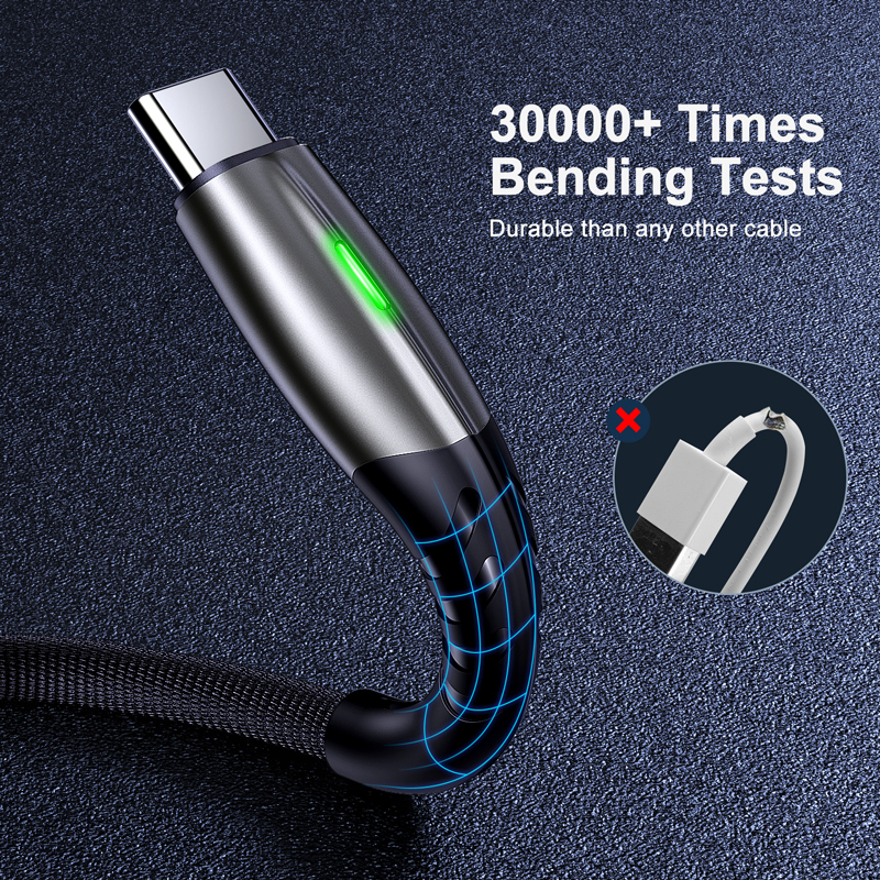 5A 2m USB Type C Cable Micro USB Fast Charging Mobile Phone Android Charger Type-C Data Cord For Huawei P40 Mate 30 Xiaomi Redmi