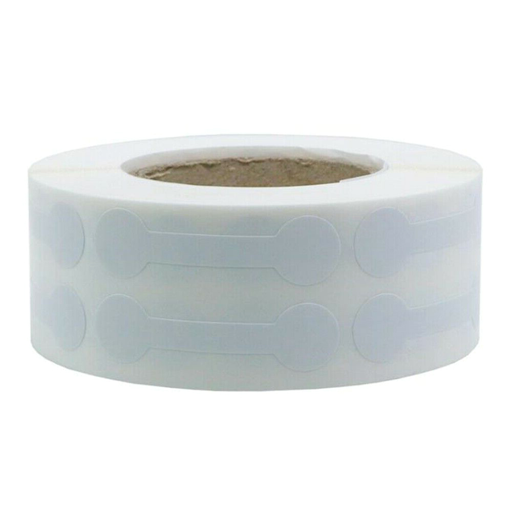 500pcs Round White Jewellery Labels Self Adhesive Price Dumbell Tags Necklace Ring Labels Paper Jewelry Accessories