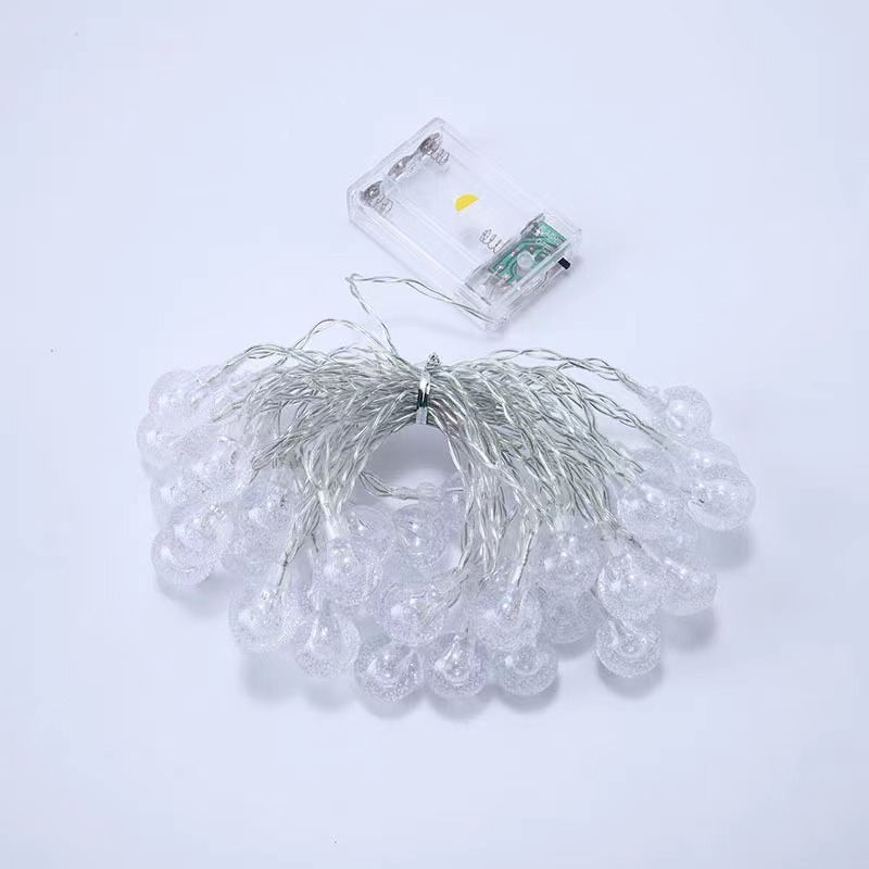 1.5M 10LED Battery Operated Room Christmas Wedding Lights Outdoor Garden Led Bubble Ball String Light For Holiday Decoration