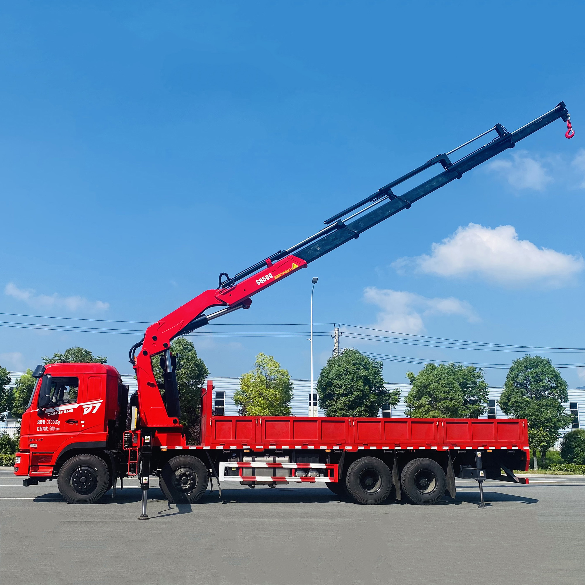 30 ton crane 28 tons rail mounted tower crane 8 section Boom Hydraulic Truck Crane on sale