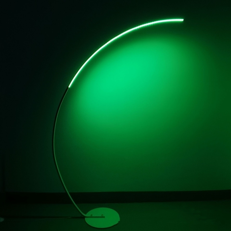 Nordic Arc Shape Floor Lamp Modern Led Dimmable Remote Control Standing Light For Living Room Bedroom Study Decor Lighting