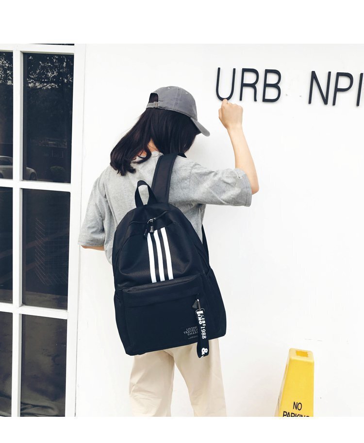 New Backpack Men's Large-capacity Couple Backpack University High School Student Backpack Campus Travel Children's Bags Unisex