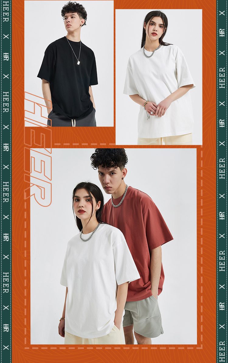High Quality 100% Cotton Blank Men's T-shirts Heavyweight Oversized Tshirt Printing Custom T Shirt