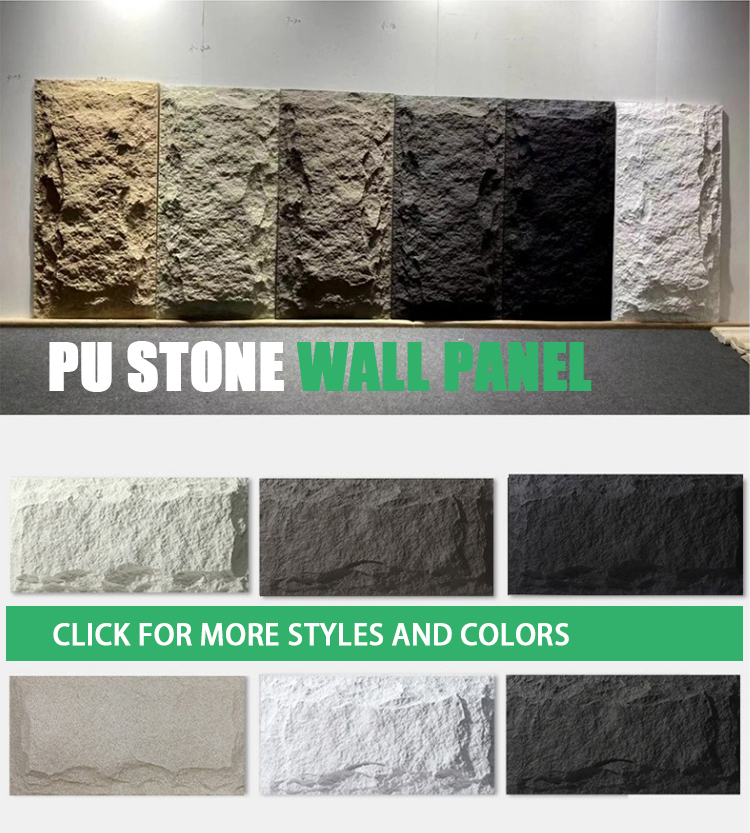 3d Texture Stone For Exterior Artistic Pu Stone Cladding Faux Stone Wall Panel In The Usa