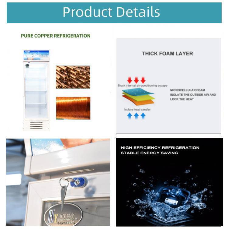 Pepsi beverage refrigerator with Glass door commercial beverage freezer refrigeration equipment