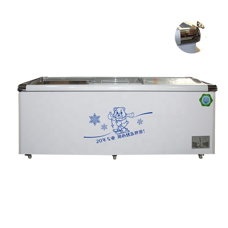 Pepsi beverage refrigerator with Glass door commercial beverage freezer refrigeration equipment