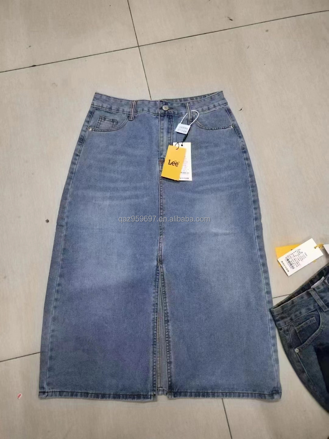 Summer New Women's Long denim Skirt Vintage High Waist Jeans Skirt Women's Straight Tube Large A-line Pencil Skirt