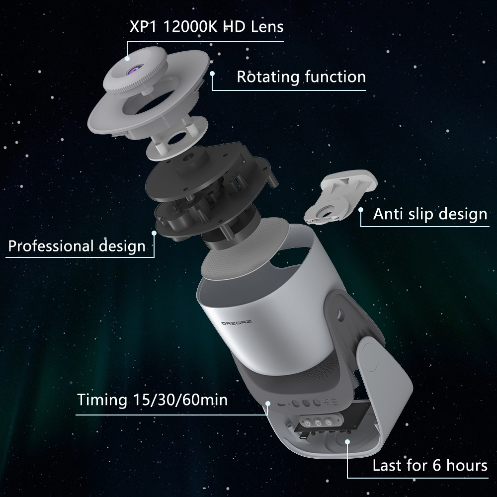 Supplies Galaxy Night light Led Starry Sky Projector Room Light Rechargeable Battery Projector Custom Lamp Logo Light