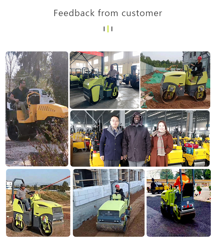 1 ton road roller compactor storike road roller double drum road roller high quality