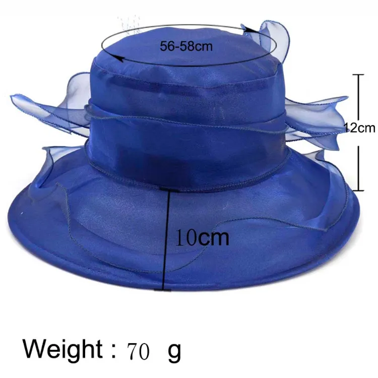 Lady Church Derby Dress Cloche Hat Fascinator Party Bucket Hat