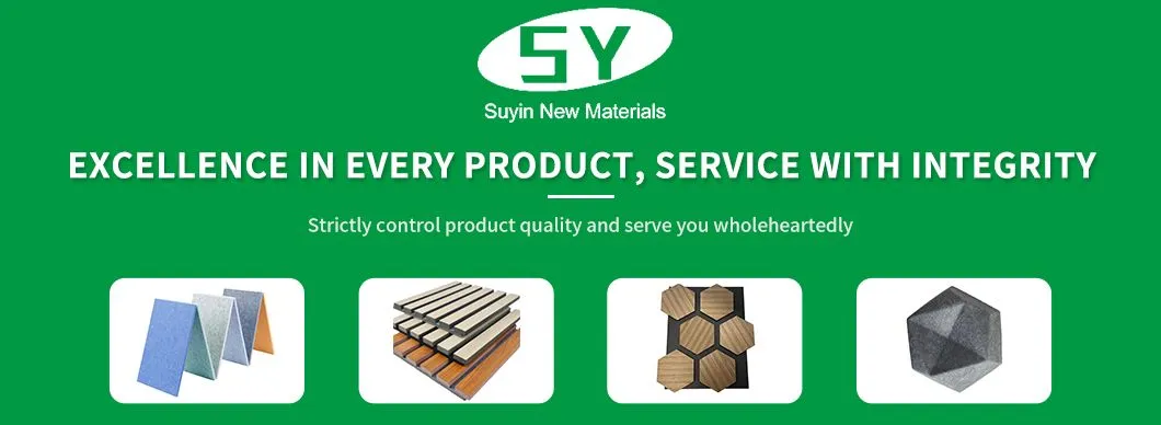 Polyester Fiber Eco-friendly Acoustic Wall Panels for Sound Absorbing Interior Wall Decoration