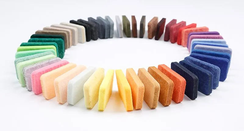 Polyester Fiber Eco-friendly Acoustic Wall Panels for Sound Absorbing Interior Wall Decoration
