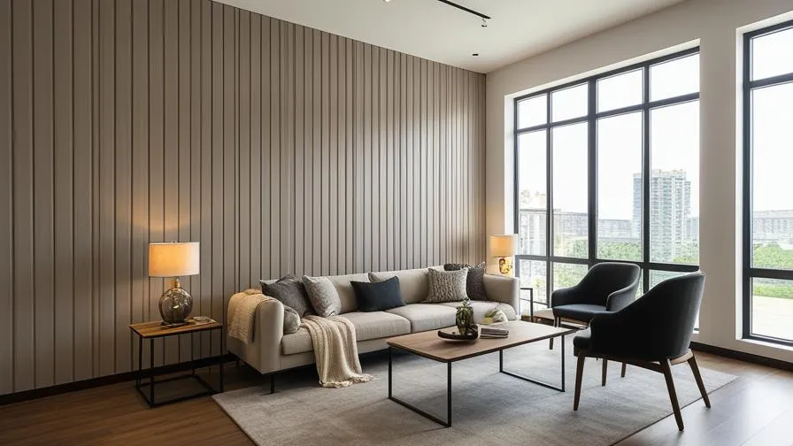 Cheap Price Damp Resistant Fireproof Flutted WPC Wall Panel for Indoor