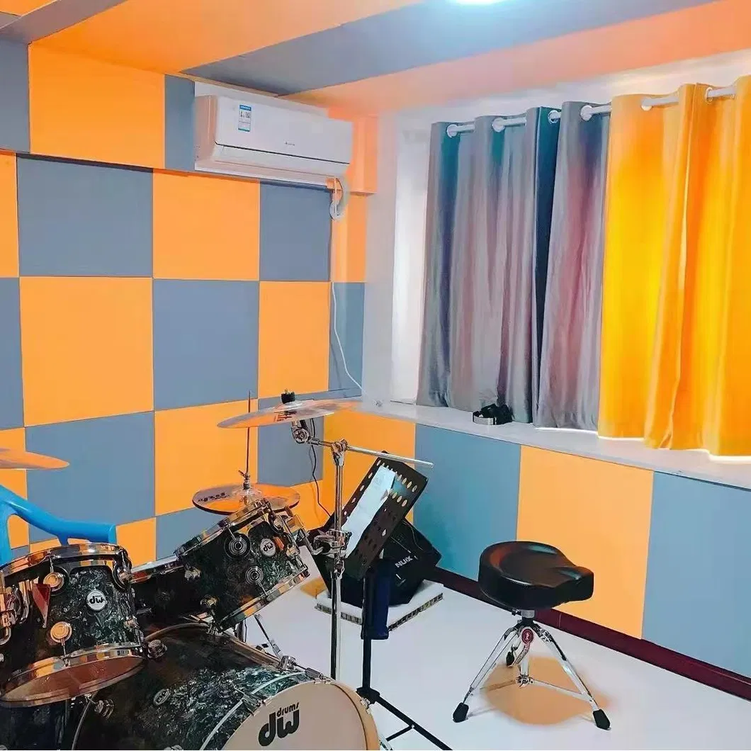 Polyester Fiber Eco-friendly Acoustic Wall Panels for Sound Absorbing Interior Wall Decoration