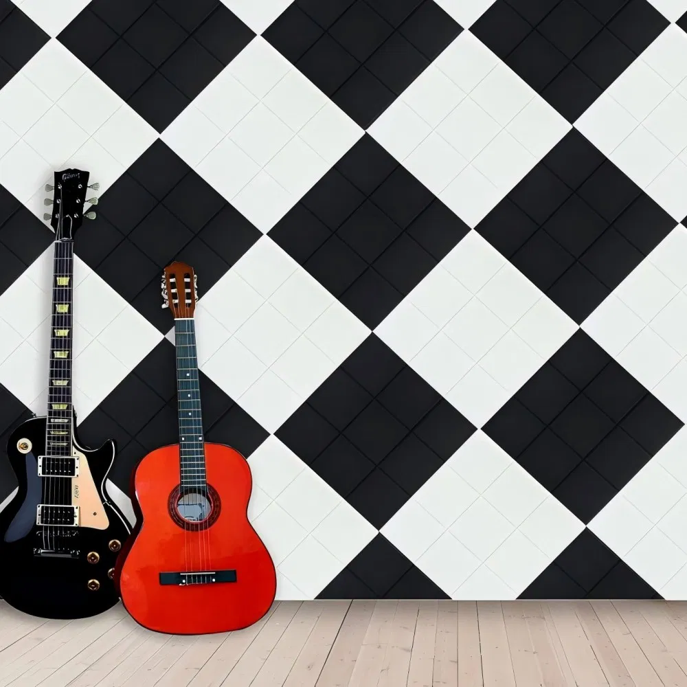 Polyester Fiber Eco-friendly Acoustic Wall Panels for Sound Absorbing Interior Wall Decoration
