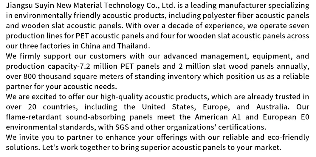 Polyester Fiber Eco-friendly Acoustic Wall Panels for Sound Absorbing Interior Wall Decoration