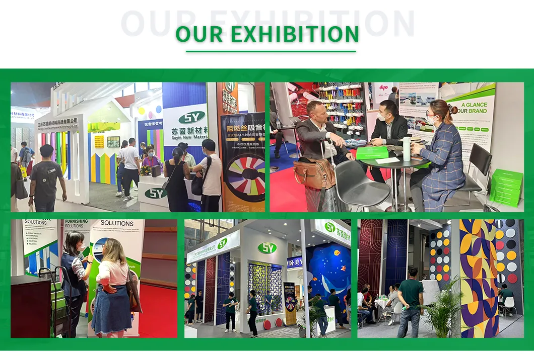 Polyester Fiber Eco-friendly Acoustic Wall Panels for Sound Absorbing Interior Wall Decoration