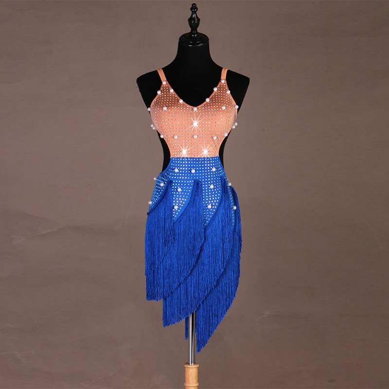 Custom made Latin Dance Dress Women Girls Rumba Cha-cha Skirt