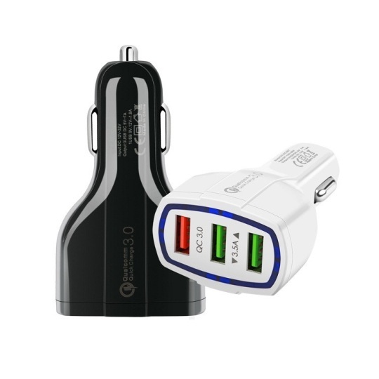 Trending products 2019 new arrival electric 3 usb car charger smartphones charger-M86A