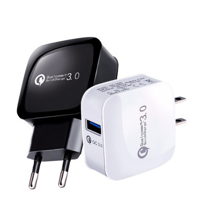 2019 new design smartphone usb travel charger qc3.0 wall home charger