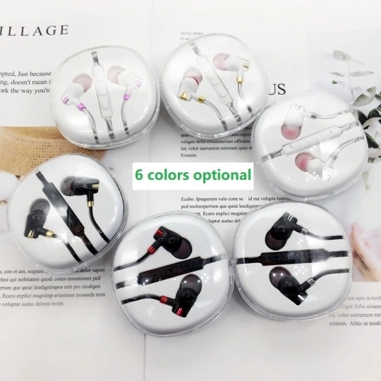 Mini design colorful Soft in-ear earphone usb 3.5mm jack headset with mic-BYE8