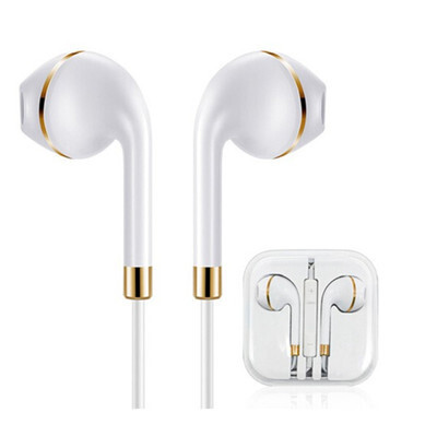 Wholesale Mobile Phone Earbuds 3.5mm Jack in-ear retractable Earphone With Mic flat cable-BYE5