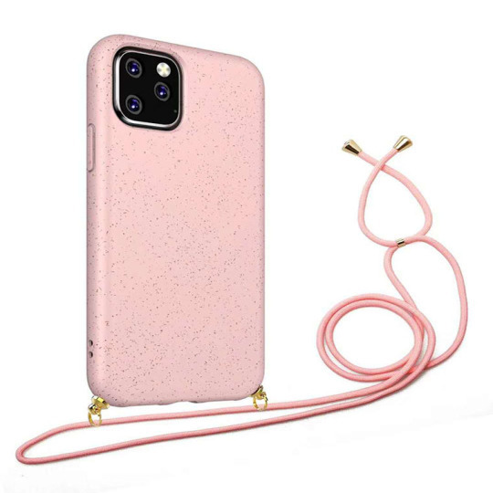 Environmental biodegradable wheat straw necklace cellphone case for samsung M21 CT25B1