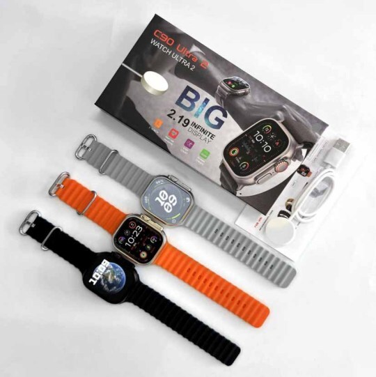 C90Ultra2 Smart watch (Real screws, real buckles real pedometer with gesture calling)