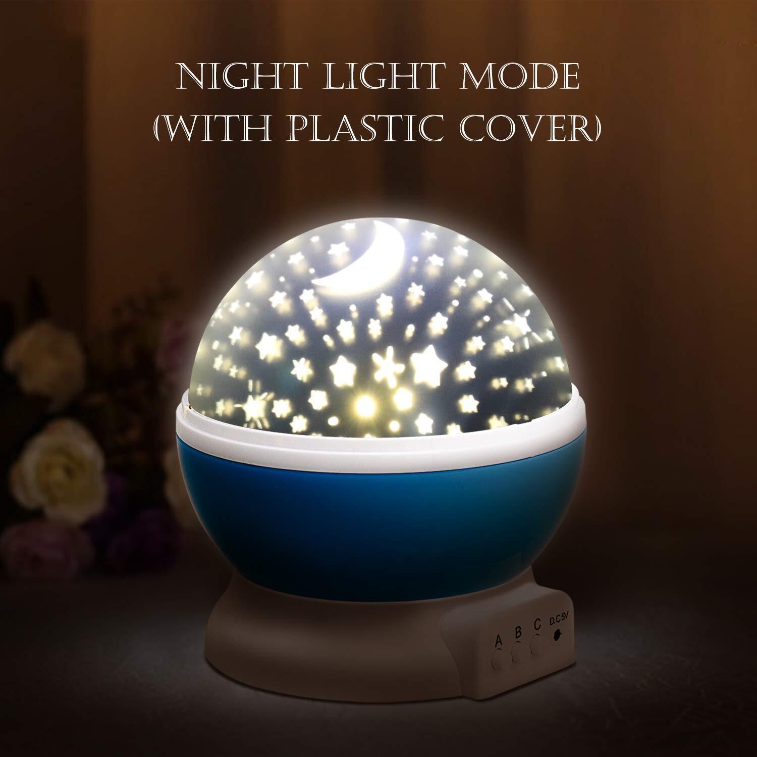 Baby Night Light Rotating Moon Stars Projector, 9 Color ...