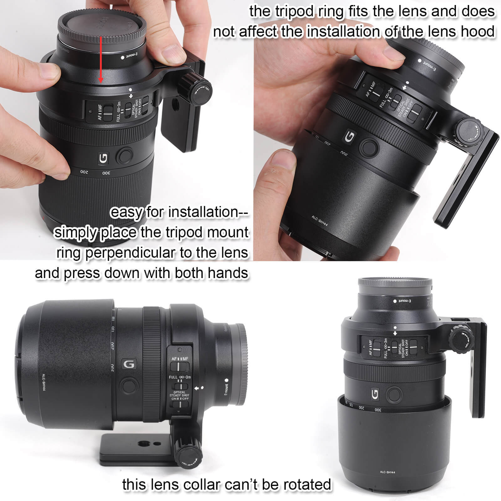 Tripod Mount Ring for Sony FE 70-300mm f/4.5-5.6 G OSS Lens